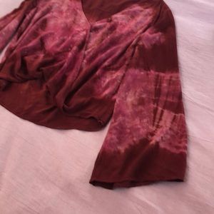 BLUE LIFE TIE DYE BLOUSE